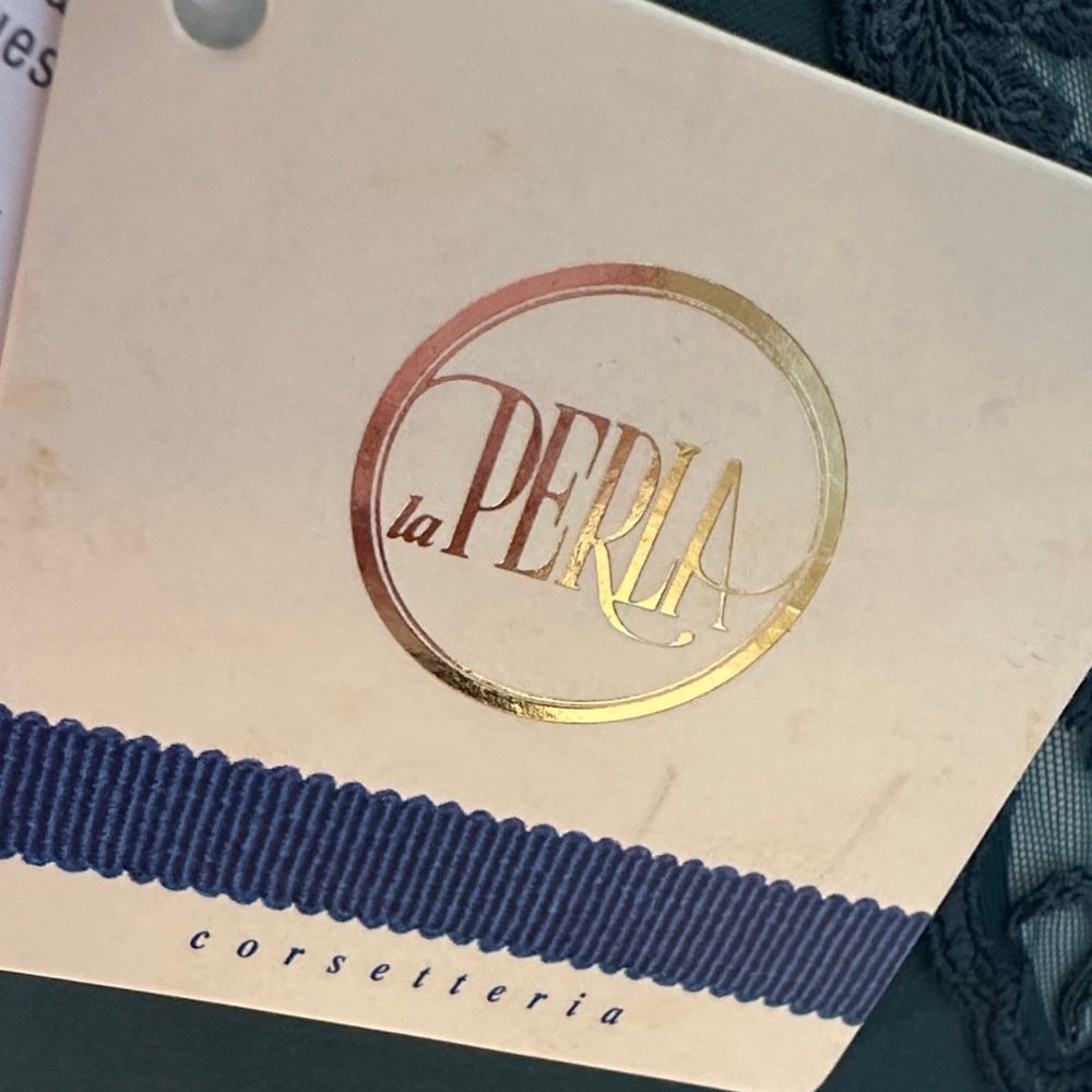 La Perla Dark Green Lace Lingerie Set - Picture 5 of 12